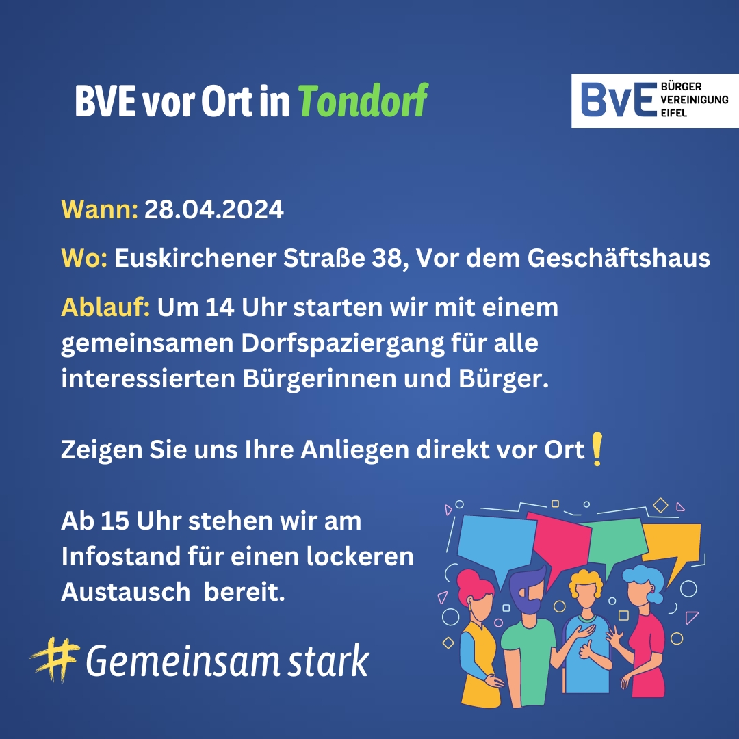 BVE vor Ort in Tondorf