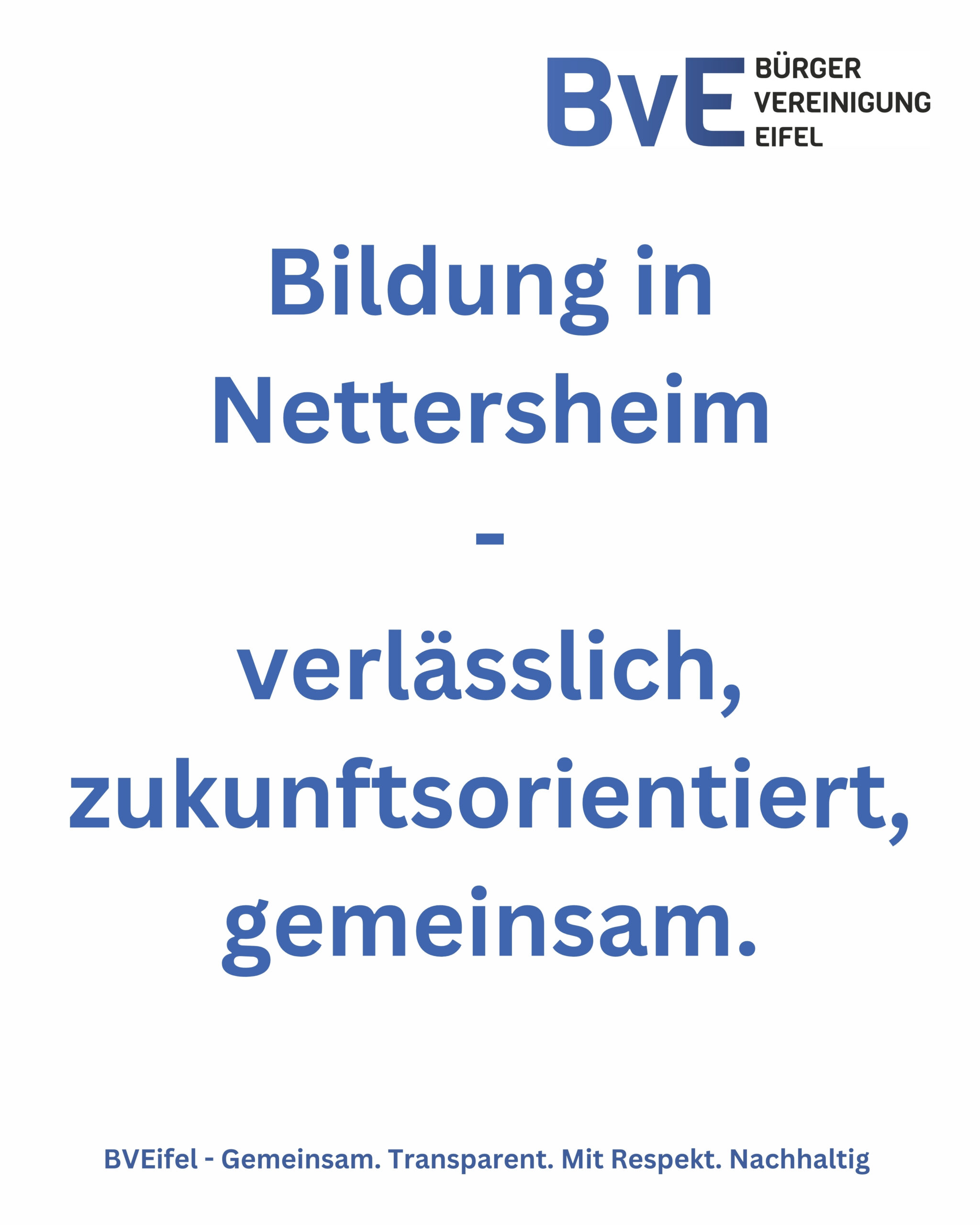 Bildung in Nettersheim – verlässlich, vorausschauend, gemeinsam gedacht
