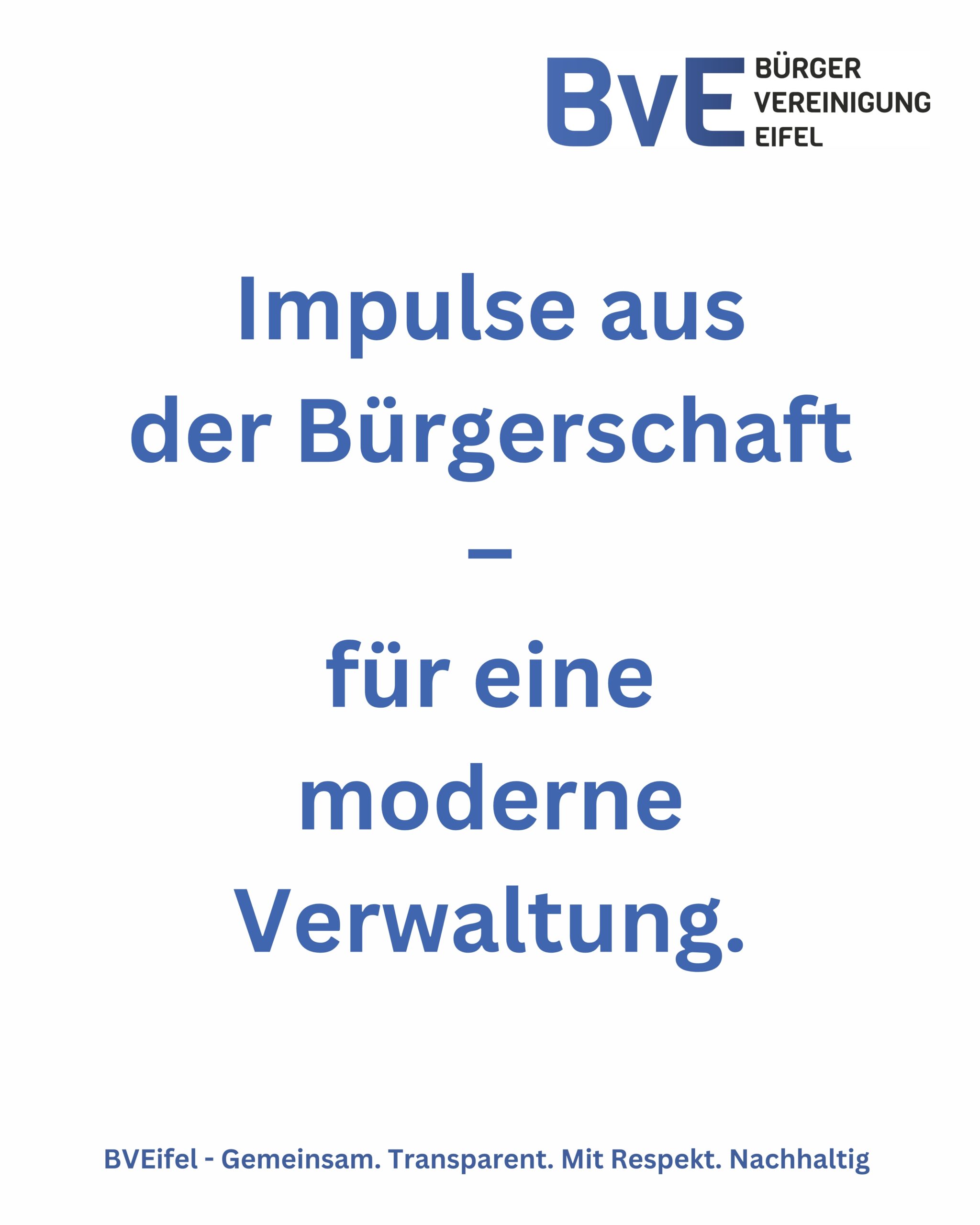 Impulse aus der Bürgerschaft – für eine moderne Verwaltung