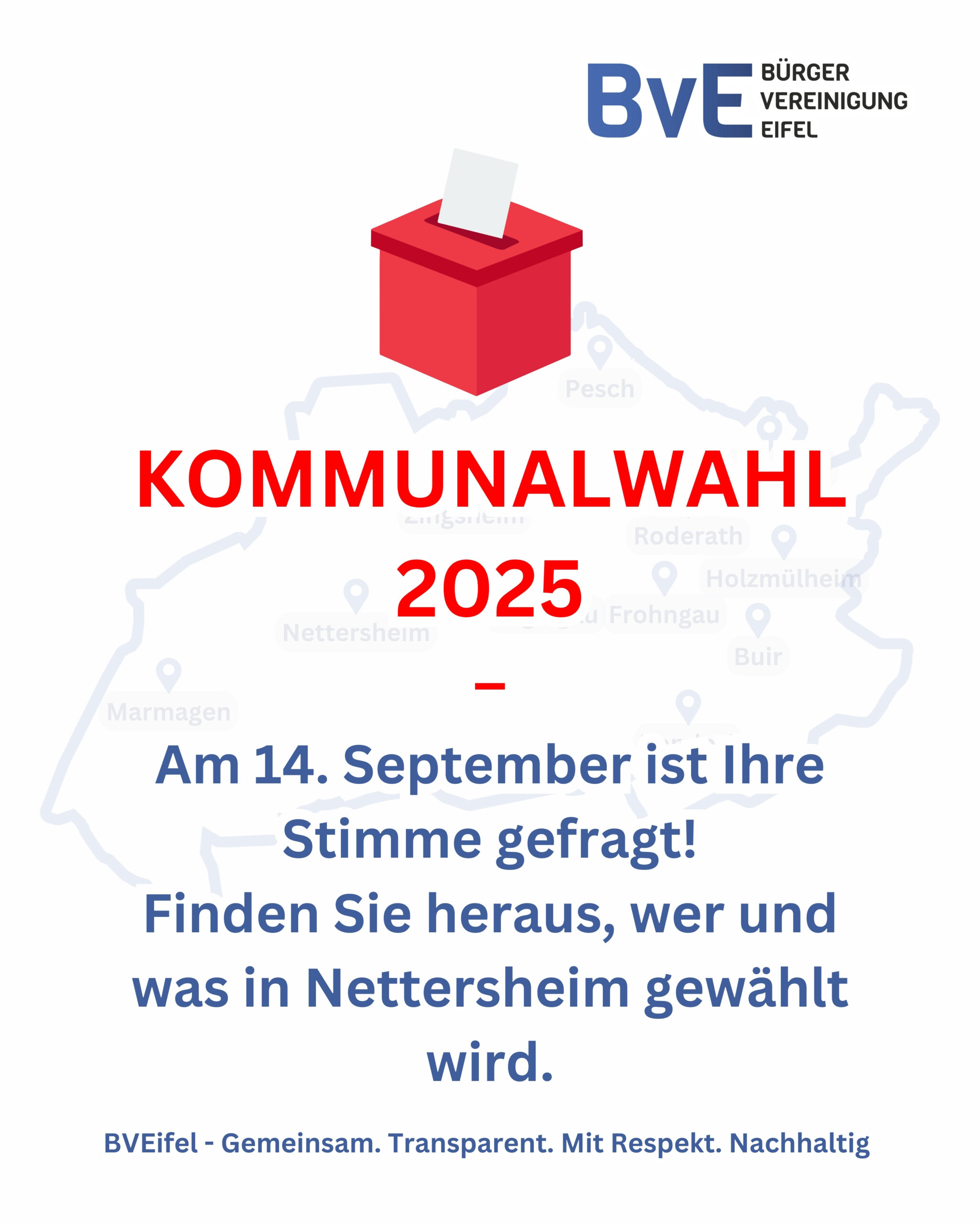 Kommunalwahl 2025 – Ihre Stimme zählt!