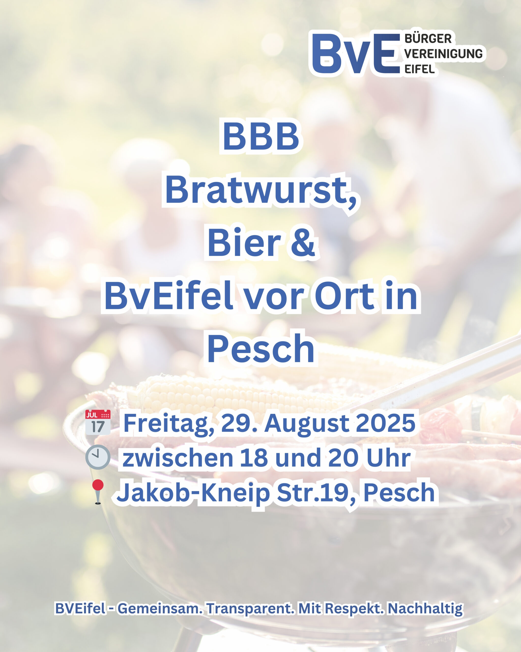 BBB – Bratwurst, Bier & BvEifel vor Ort in Pesch!