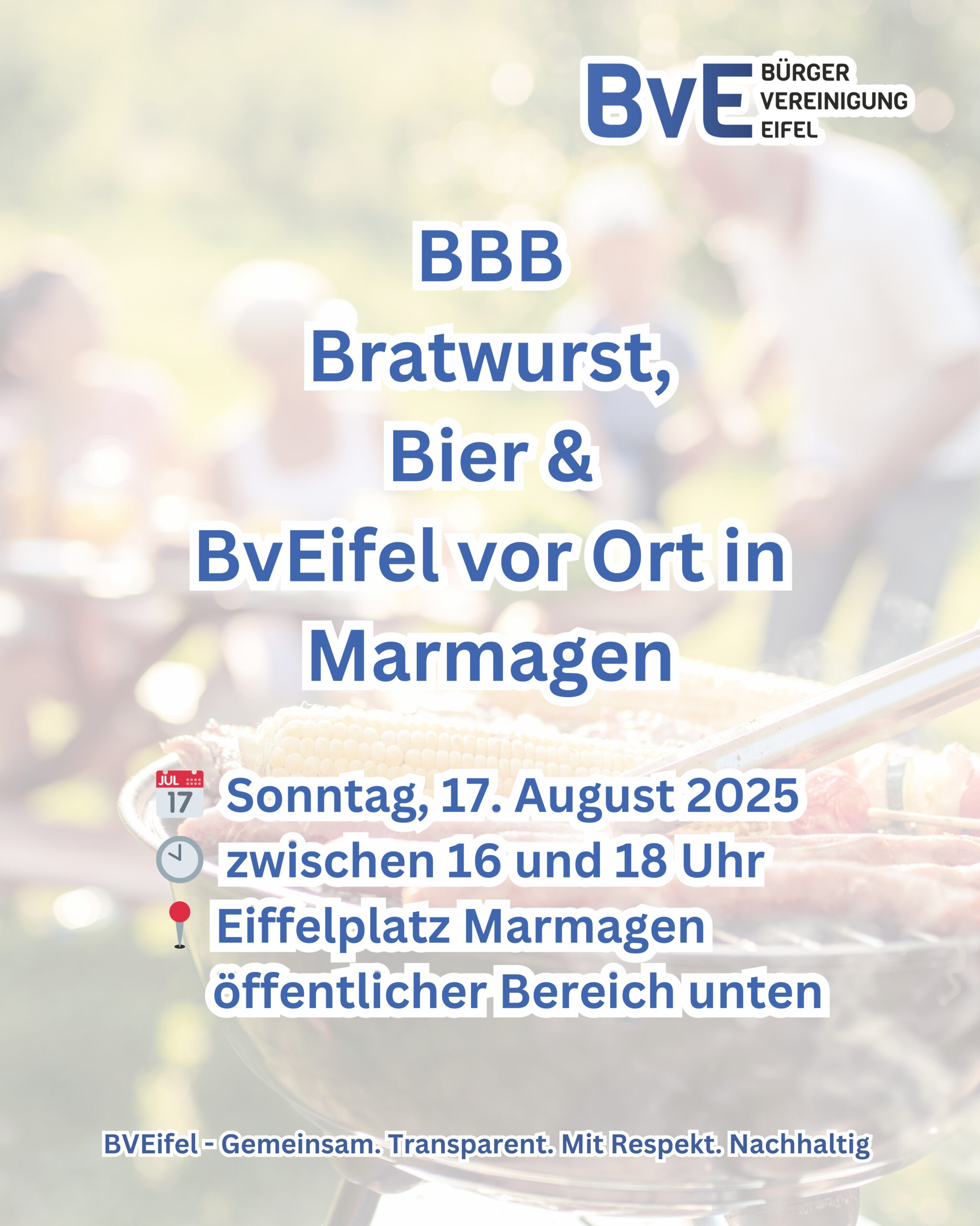 BBB – Bratwurst, Bier & BvEifel vor Ort startet in Marmagen!